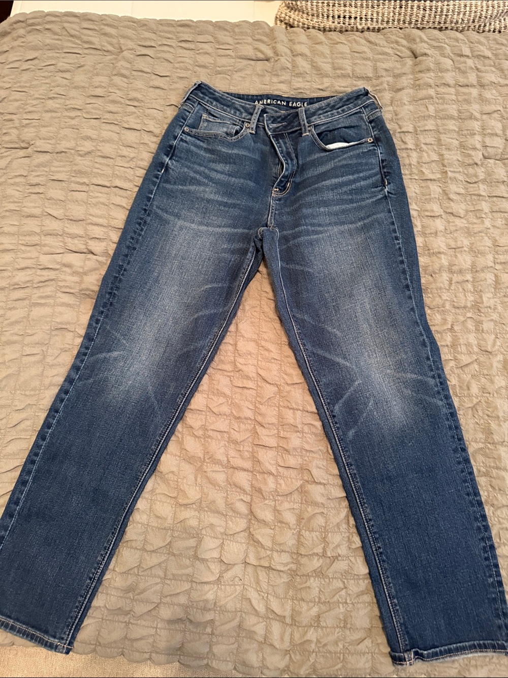American Eagle Outfitters Medium Blue Straight Leg Jeans